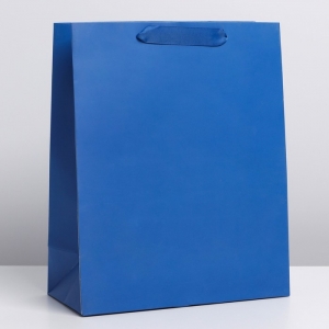 Пакет ламинированный «Синий», L 31 × 40 × 14 см